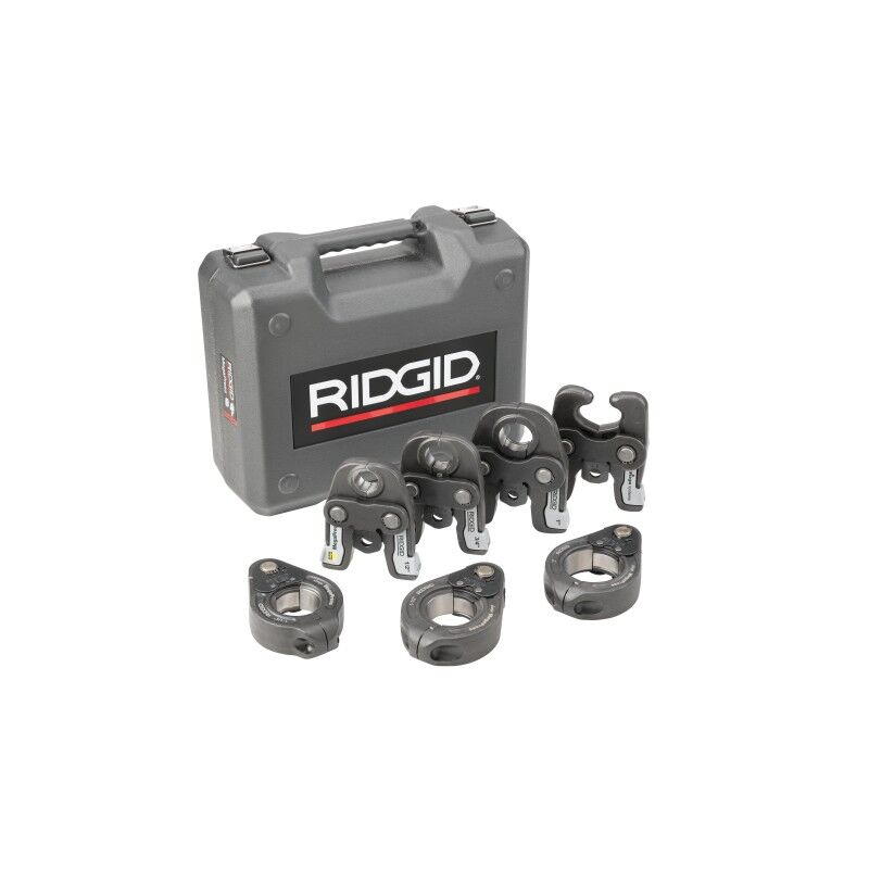 RIDGID MegaPress Jaws and Rings (Kit 48553) | J.M. McKinney Co RIDGID MegaPress Jaws and Rings Kit 48553, 1/2 inch to 2 inch steel pipe
