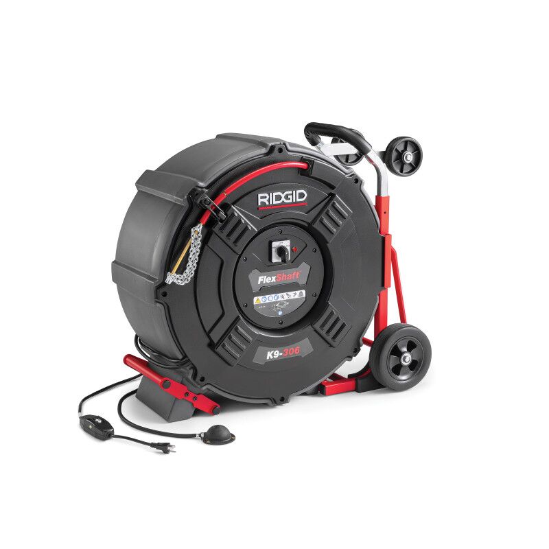 RIDGID K9-306 FlexShaft Machine | 3″–6″ Pipe Cleaner (Model 66593) | J.M. McKinney Co RIDGID K9-306 FlexShaft Machine | 3″–6″ Pipe Cleaner (Model 66593)