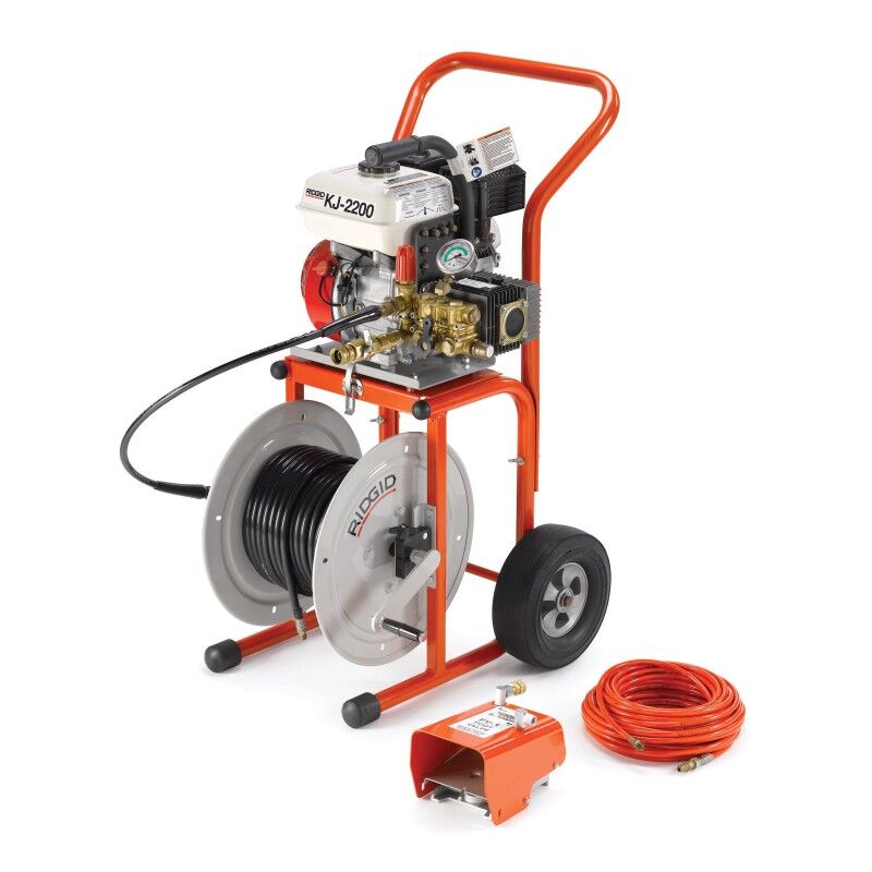 RIDGID KJ-2200 Water Jetter | 2,200 PSI Portable Drain Cleaner (Model 63882) | J.M. McKinney Co 63882 - KJ-2200 Water Jetter by RIDGID®