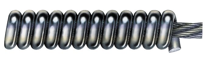 General Pipe Cleaners L-25FL1-DH - Flexicore® Cable (25-ft x ¼-in with Down Head) | J.M. McKinney Co General Pipe Cleaners L-25FL1-DH - Flexicore® Cable (25-ft x ¼-in with Down Head)