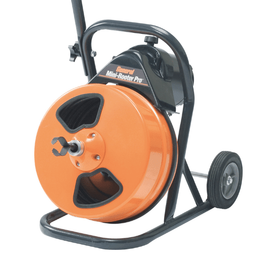 General Pipe Cleaners Mini-Rooter® Pro with 50EM2 (50 ft. x 3/8”) Cable, and MRCS Cutter Set | MRP-A | J.M. McKinney Co Mini-Rooter Pro - General Pipe Cleaners - MRP-A