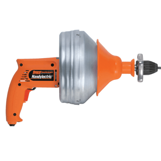 Handylectric (Handylectric® VHE) Drain Cleaning Machine — Compact Power for Sinks, Tubs & Laundry Lines | J.M. McKinney Co General Pipe Cleaners Handylectric w/ Jacobs Chuck – VHE (Cable sold separately)