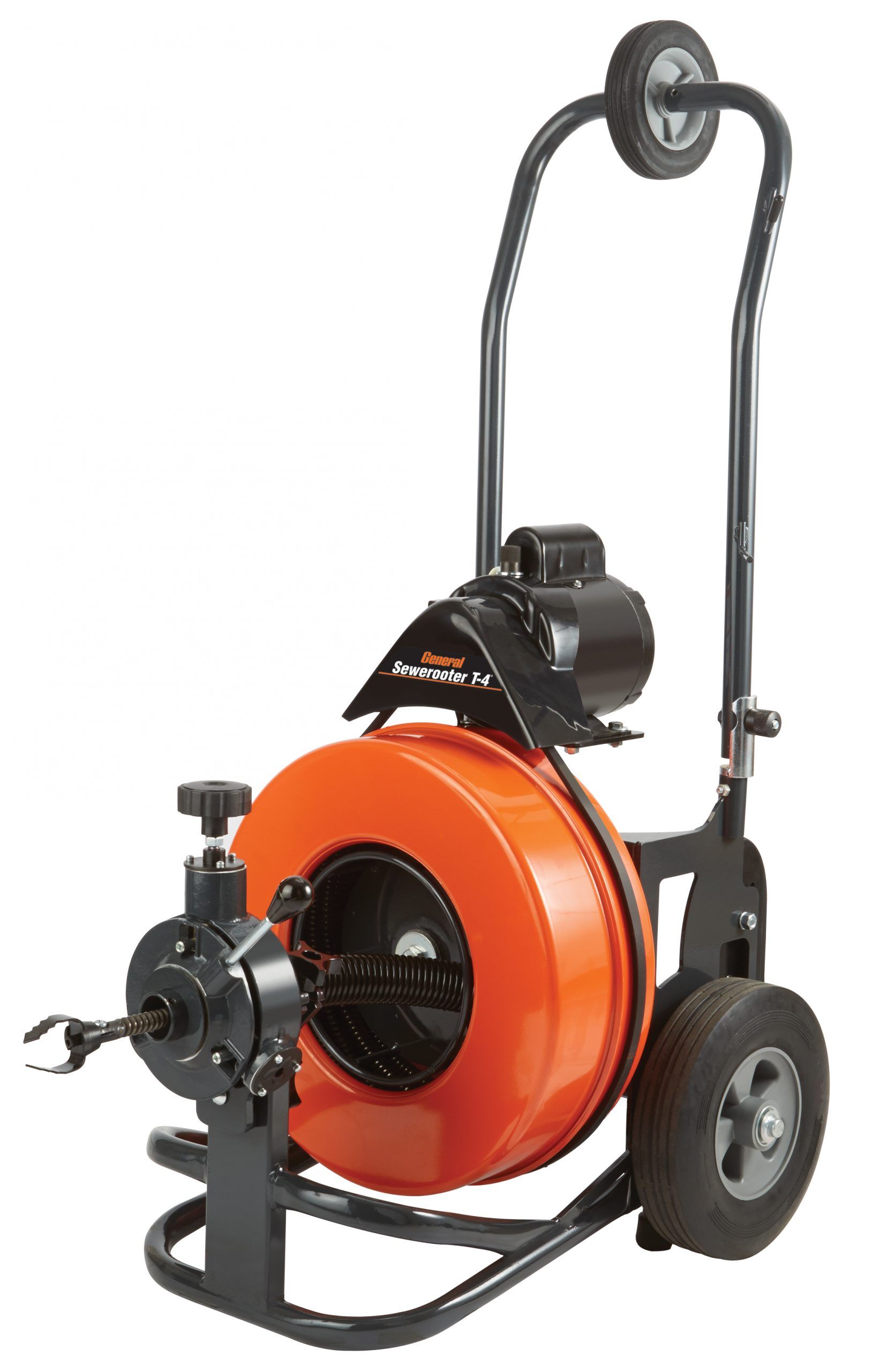 General Pipe Cleaners P-T4-A - Sewerooter T-4 Drum Sewer and Drain Cleaner Package (75 ft x 5/8-in Cable, SRCS-R Cutter Set) | J.M. McKinney Co Sewerooter T-4 P-T4-A - General Pipe Cleaners