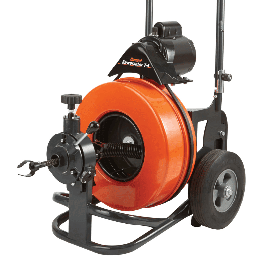 General Pipe Cleaners P-T4-A - Sewerooter T-4 Drum Sewer and Drain Cleaner Package (75 ft x 5/8-in Cable, SRCS-R Cutter Set) | J.M. McKinney Co General Pipe Cleaners P-T4-A - Sewerooter T-4 Drum Sewer and Drain Cleaner Package (75 ft x 5/8-in Cable, SRCS-R Cutter Set)
