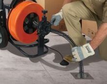 General Pipe Cleaners P-T4-A - Sewerooter T-4 Drum Sewer and Drain Cleaner Package (75 ft x 5/8-in Cable, SRCS-R Cutter Set) | J.M. McKinney Co General Pipe Cleaners P-T4-A Sewerooter T4™ Drain Cleaning Machine - Power-Cable-Feed