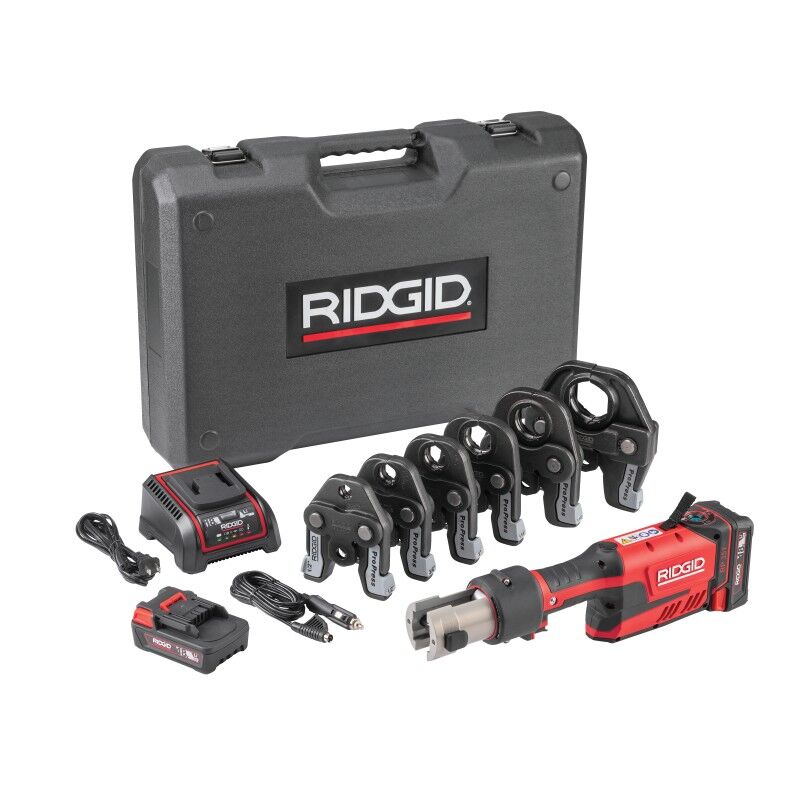 RIDGID RP 351 Press Tool | Battery Kit with ProPress Jaws (½″–2″) | 67178 | J.M. McKinney Co 67178 - RIDGID RP 351 Press Tool