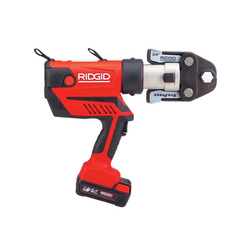 RIDGID RP 350 Press Tool | Battery Kit with ProPress Jaws (½″–2″) | 67053 | J.M. McKinney Co 67053 - RIDGID RP 350 Press Tool