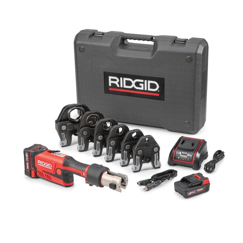 RIDGID RP 351 Press Tool | Battery Kit with ProPress Jaws (½″–2″) | 67178 | J.M. McKinney Co RIDGID RP 351 Press Tool | Battery Kit with ProPress Jaws (½″–2″) | 67178