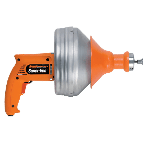 General Pipe Cleaners SV - Super-Vee® Drain Cleaning Tool (Machine Only) | J.M. McKinney Co Super-Vee - Machine Only - SV - General Pipe Cleaners