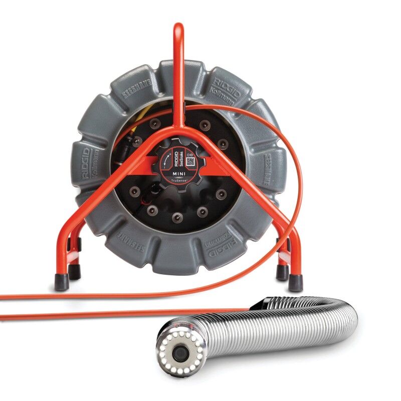 RIDGID SeeSnake Mini with Self-Leveling Camera (200 ft) | TruSense Model 63628 | J.M. McKinney Co 63628 - SeeSnake® Mini, 200’ (61m) with self-leveling camera head, powered with TruSense